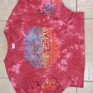 Disney Coco Pink Tie Dye Sweatshirt Size Small